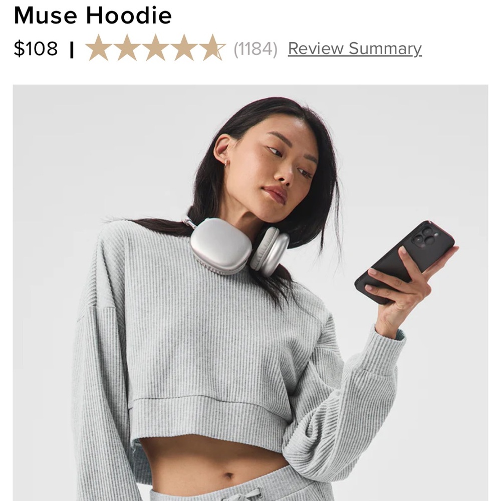 Alo muse hoodie size S